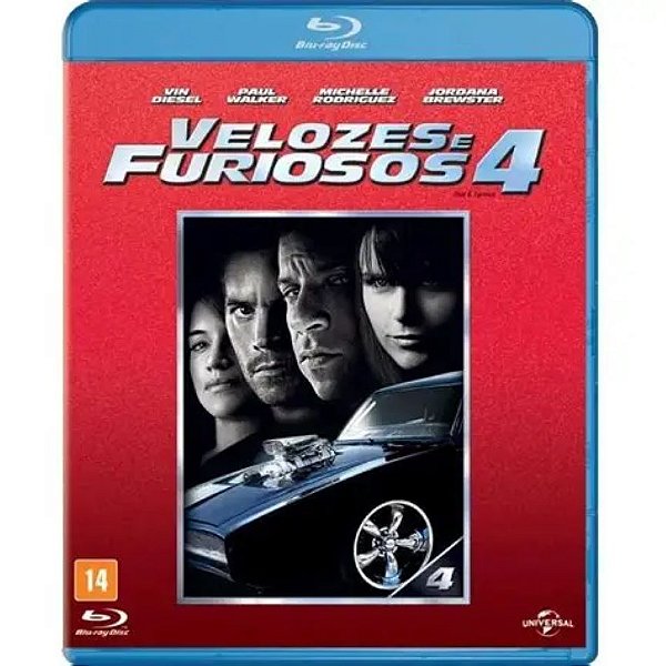 Blu-ray Velozes E Furiosos 4 - Original & Lacrado