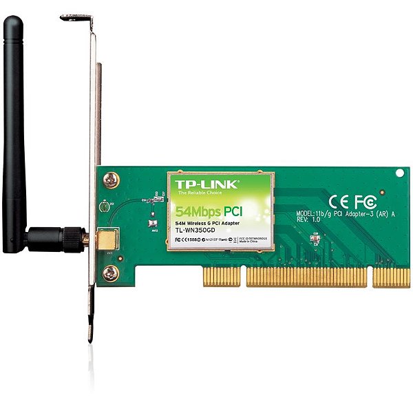 PLACA DE REDE TP-LINK TL-WN350GD PCI WIRELESS G 54MBPS