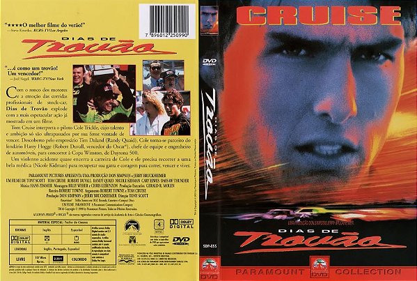 Dvd Dias De Trovão 1990-original