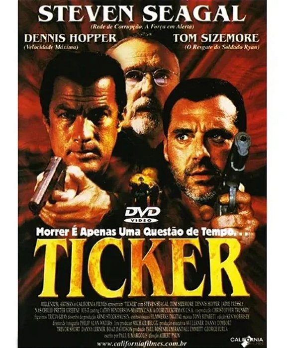 Dvd Ticker - Steven Seagal - Lacrado Original