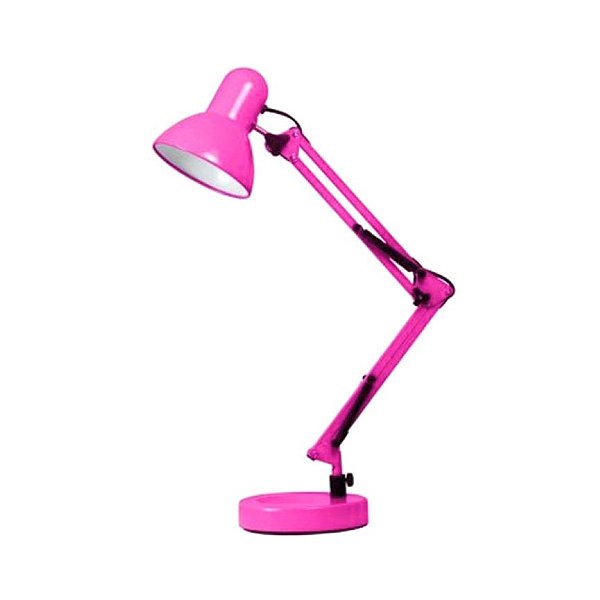 Luminária De Mesa Articulável Com Base G20 Pixar Rosa -Produto Usado.