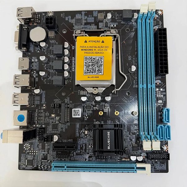 Placa Mãe Bluecase Bmbh61-g2hg-m2 DDR3 LGA 1155