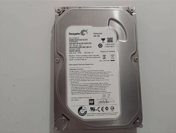Disco Rígido Interno 500GB Seagate Barracuda com Windows 10 Home Instalado
