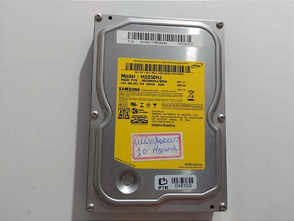 HD Interno Samsung 250GB SATA HD250HJ