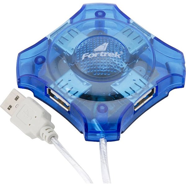 Hub USB 4 Portas Fortrek HBU-401 Azul