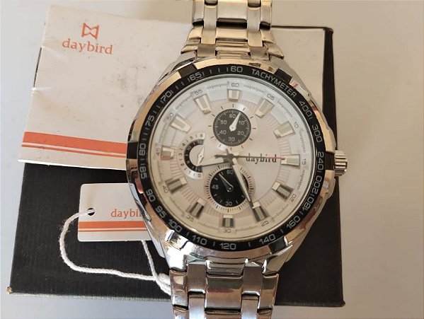 Relógio de Pulso Daybird Prata Masculino