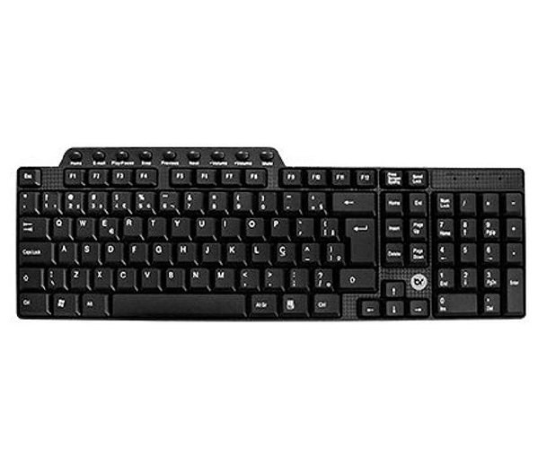 Teclado Bright 0132 multimídia preto USB