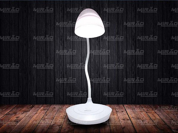 Luminária de Mesa Flexível 360 Graus Touch Com Bateria Recarregável 3.000 Mah ou Usb - SH-001