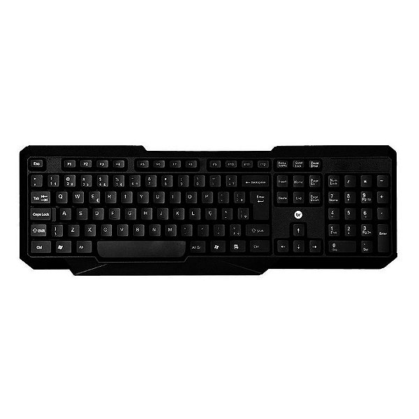 Teclado e mouse sem fio Bright 055 preto