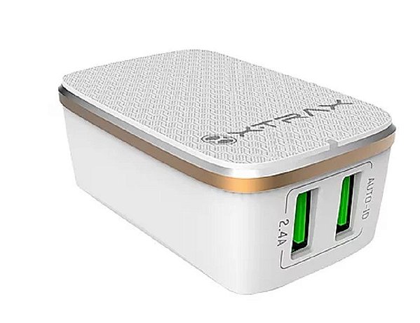 Carregador de parede Xtrax C2WG 2USB 2.4A