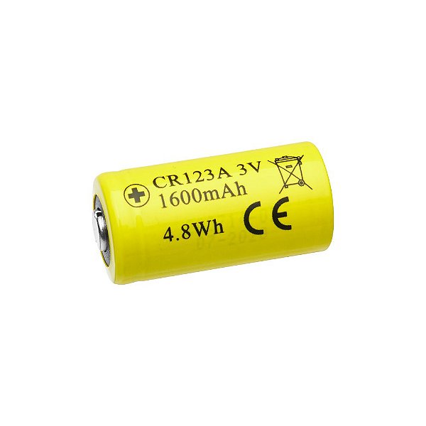 Bateria de Lítio não recarregável CR 123A - Nitecore