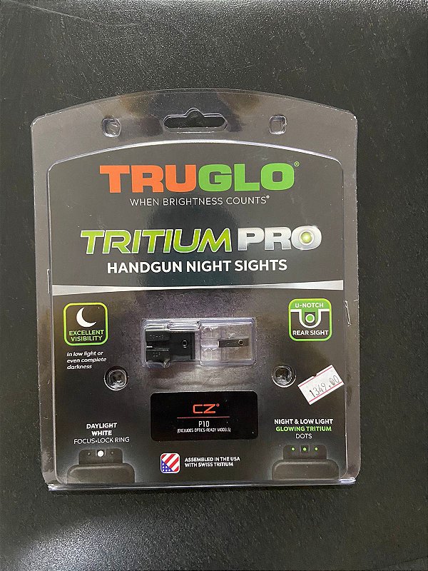 Mira Tritium Pro CZ P10 Verde/Branca - Truglo
