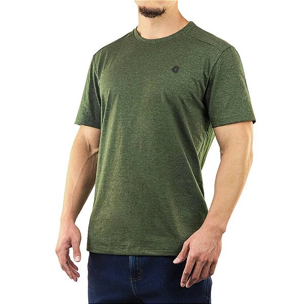 T-Shirt Basic Verde Mescla - Invictus