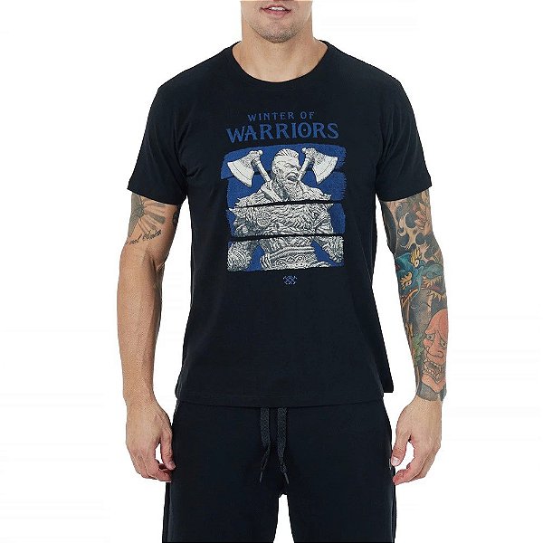 T-Shirt Concept Winter Of Warriors Preto - Invictus