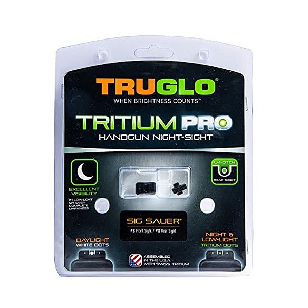 Mira Tritium Pro p/ Sig Sauer 8 Maça/8 Alça - Truglo