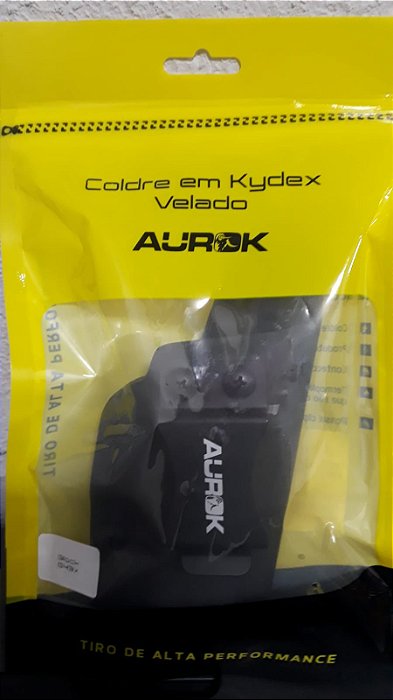 Coldre Velado Kydex Glock G43X Preto - Aurok