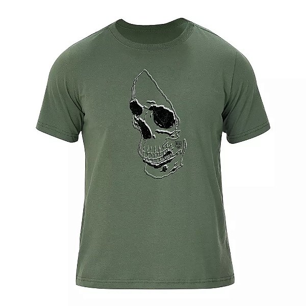 Camiseta Esqueleto BR Force - Verde