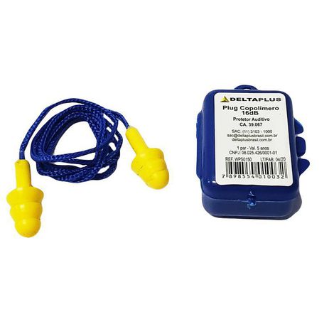 Protetor Auricular Silicone Cordão Algodão 13db com Caixa