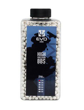 BBs EVO 0.30g - Pote com 2700 bolinhas Brancas