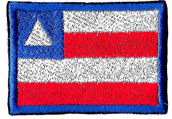 PATCH BORDADO BANDEIRA ESTADO BAHIA - PONTO MILITAR