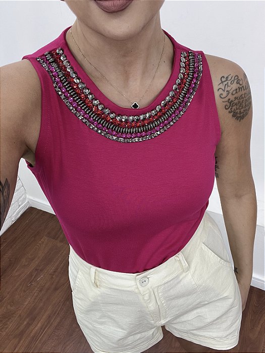 Regata Feminina Pink Adriana