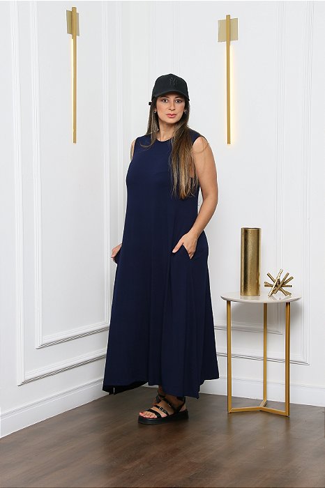 Vestido Midi Evasê Estela Marinho
