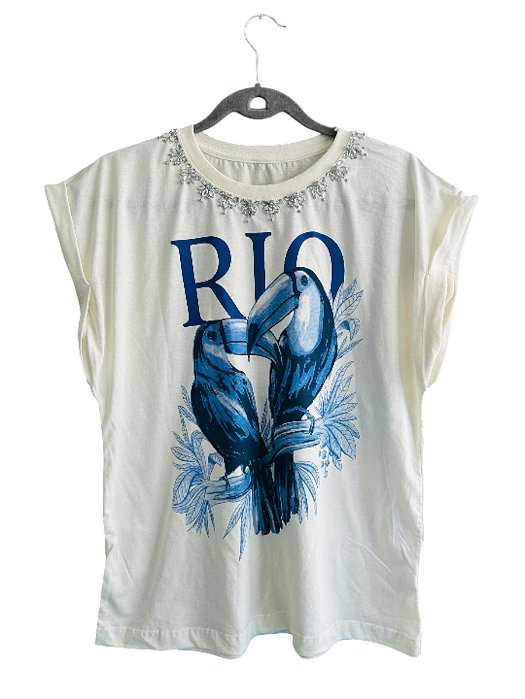 Tshirt Algodão Off White Rio