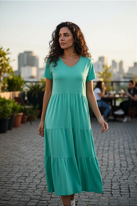 Vestido Midi soltinha Três Marias Maceió