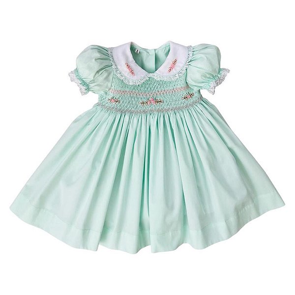 Vestido Infantil Casinha de Abelha Charlotte - Verde
