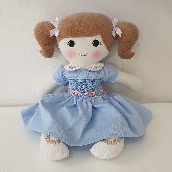 Boneca Little Me com roupa bordada em ponto smock - Little Closet | A Sua  Loja de Vestidos Infantis de Festa