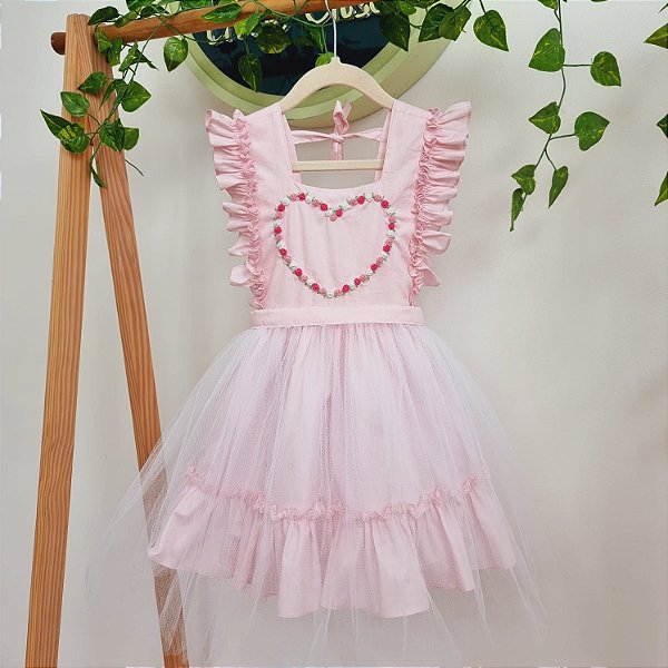 Vestido Infantil Bailarina - Rosa