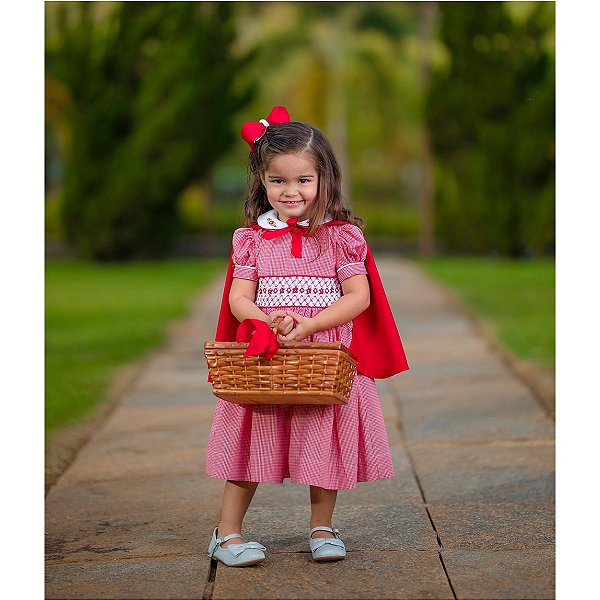 Vestido Infantil Chapeuzinho Vermelho Casinha de abelha - Little Closet | A  Sua Loja de Vestidos Infantis de Festa