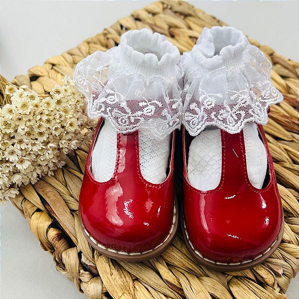 Sapato Infantil Boneca de Verniz - Vermelho - Little Closet | A Sua Loja de  Vestidos Infantis de Festa