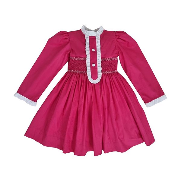 Boneca Little Me com roupa bordada em ponto smock - Little Closet