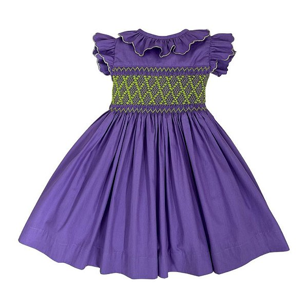 Vestido Infantil Feston - Purple