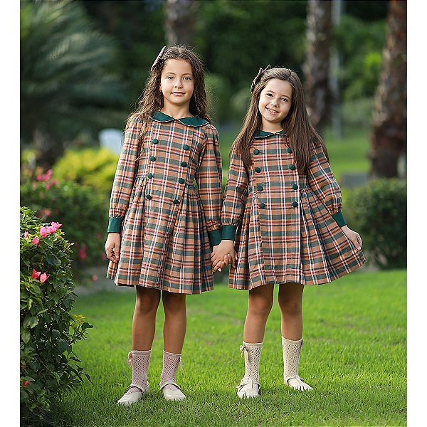 Vestido Xadrez Vermelho - Infantil