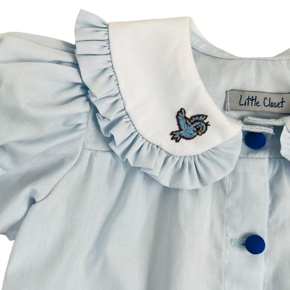 Boneca Little Me com roupa bordada em ponto smock - Little Closet