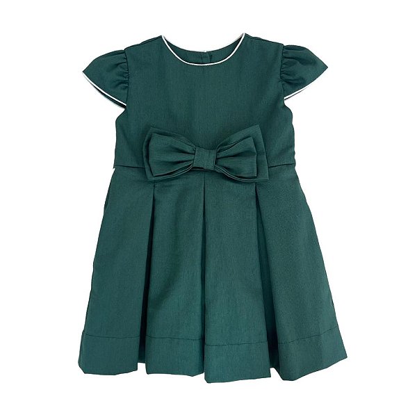 Vestido De Natal Infantil Verde - Frida