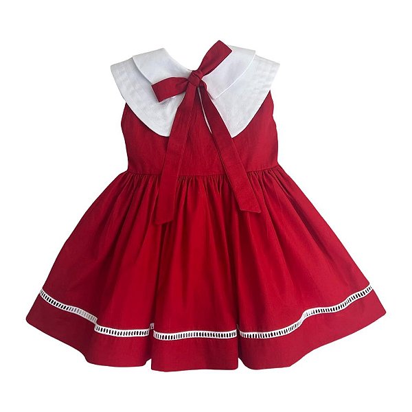 Vestido De Natal Infantil Vermelho - Gege