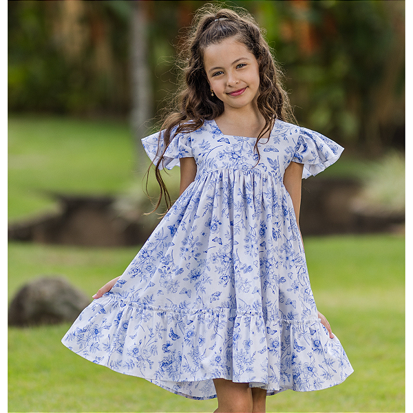 Vestido Infantil Leveza - Floral