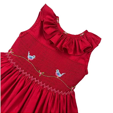 Vestido Casa de Abelha Rosa Xadrez Ponto Smock com Short - Loja