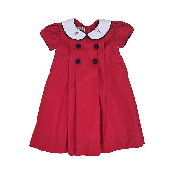 Vestido Infantil  Vermelho - Bosque