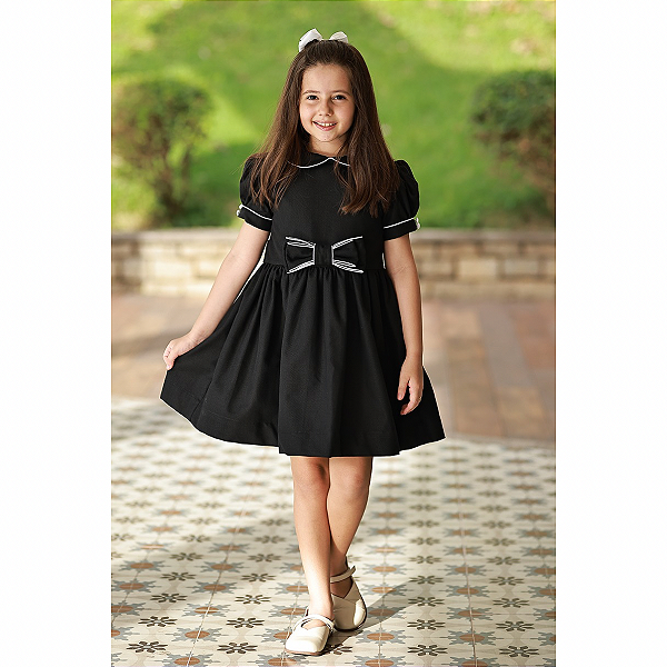Vestidos Infantis Vestido Social Para CrianÇas Vestido Preto Para