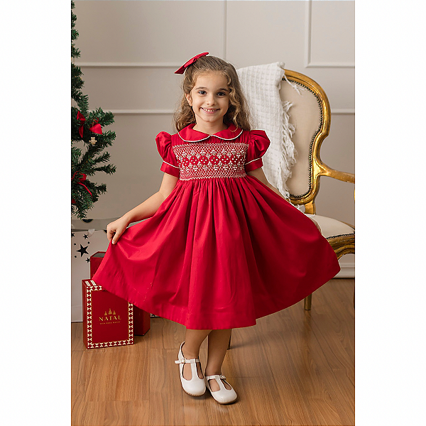 Vestido Vermelho Vestido Boneca Com Cinto Boneca Vestido Midi