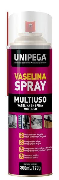 VASELINA SPRAY LATA 300ML/170G UNIPEGA