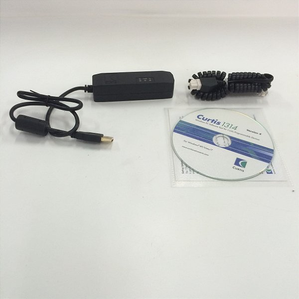 KIT SOFTWARE COMPLETO DE  PROGRAMACAO CURTIS - CABO USB - Código 0430395