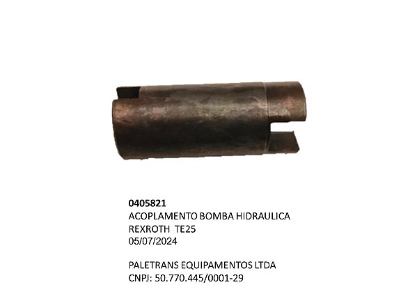 ACOPLAMENTO BOMBA HIDRAULICA REXROTH  TE25 - Código 0405821
