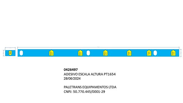 ADESIVO ESCALA ALTURA PT1654 - Código 0426497