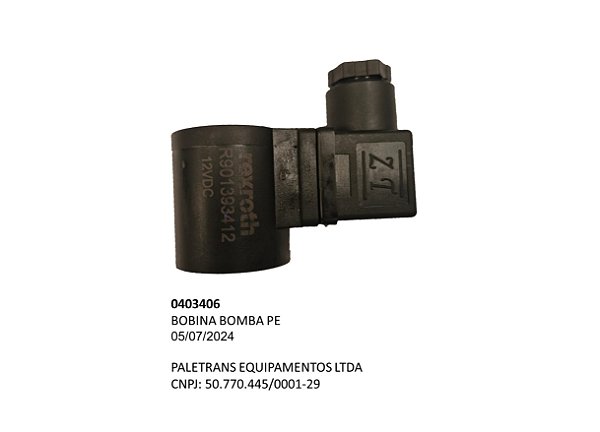 BOBINA BOMBA BOSCH PE - Código 0403406