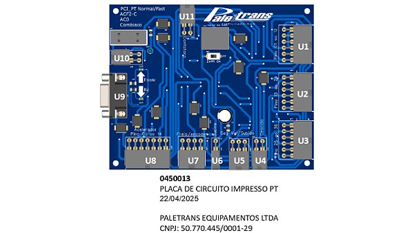 PLACA DE CIRCUITO IMPRESSO PT - Código 0450013